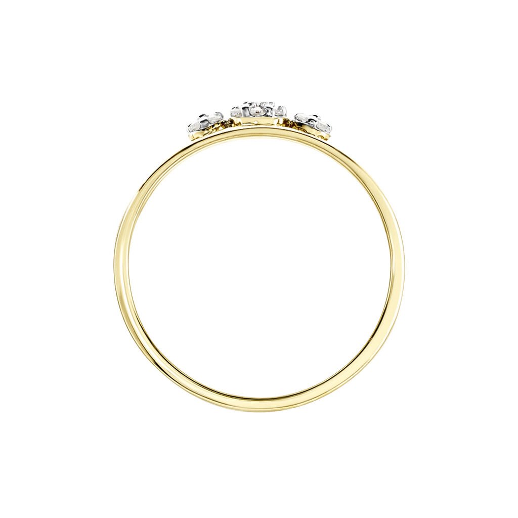 Bague Adamina Or Jaune Diamant - Bagues avec pierre Femme | Histoire d&rsquo;Or