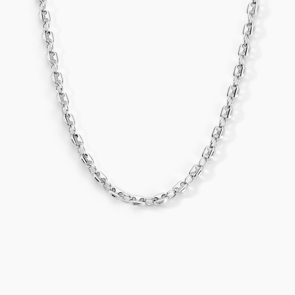Collier Carrus Argent Blanc - Chaines Homme | Histoire d’Or