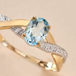 Bague Candice Or Jaune Topaze - Bagues solitaires Femme | Histoire d&rsquo;Or