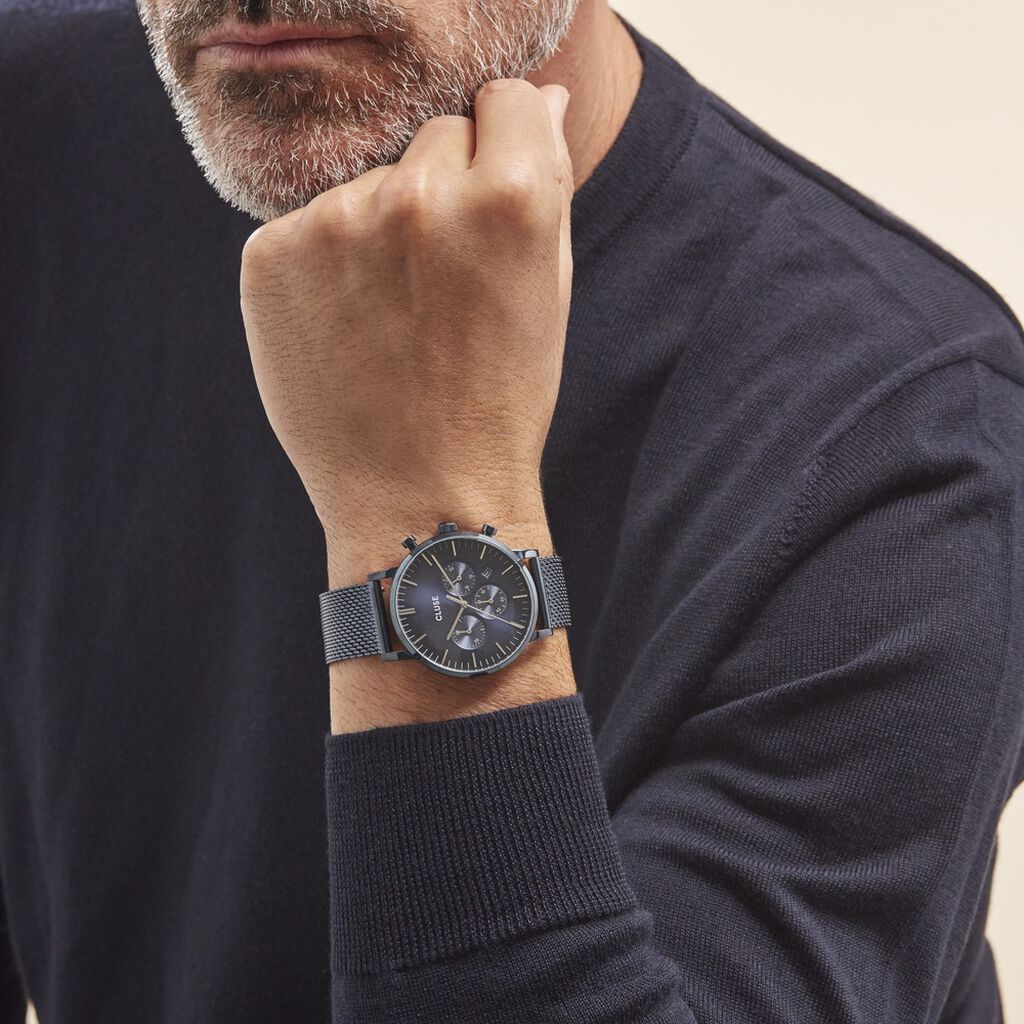Montre Cluse Aravis Bleu - Montres Homme | Histoire d’Or