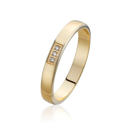 Alliance Areej Or Jaune Diamant - Alliances Femme | Histoire d’Or