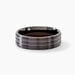 Bague Rico Acier Noir - Bagues fantaisie Homme | Histoire d’Or