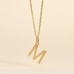 Pendentif Ionia Lettre Or Jaune - Pendentifs Famille | Histoire d&rsquo;Or