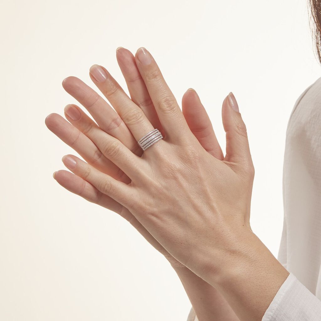 Bague Ilyana Argent Oxyde De Zirconium - Bagues avec pierre Femme | Histoire d’Or