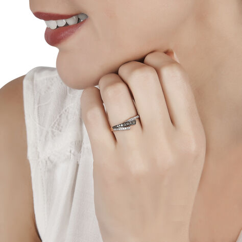 Bague Maelys Or Rose Diamant - Bagues avec pierre Femme | Histoire d’Or