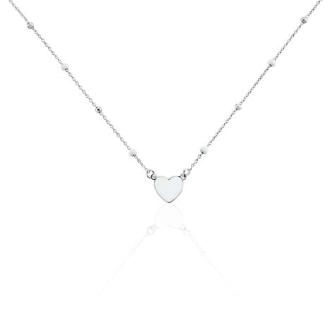 Collier Argent Blanc Augustine - Colliers fantaisie Femme | Histoire d&rsquo;Or