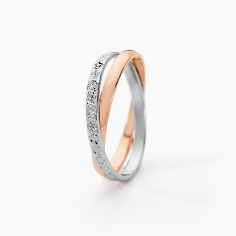 Alliance Hermana Ruban Plat Or Bicolore - Alliances Unisex | Histoire d&rsquo;Or