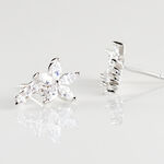 Boucles D'oreilles Puces Argent Blanc Florencio Oxydes De Zirconium - Boucles d'oreilles fantaisie Femme | Histoire d&rsquo;Or