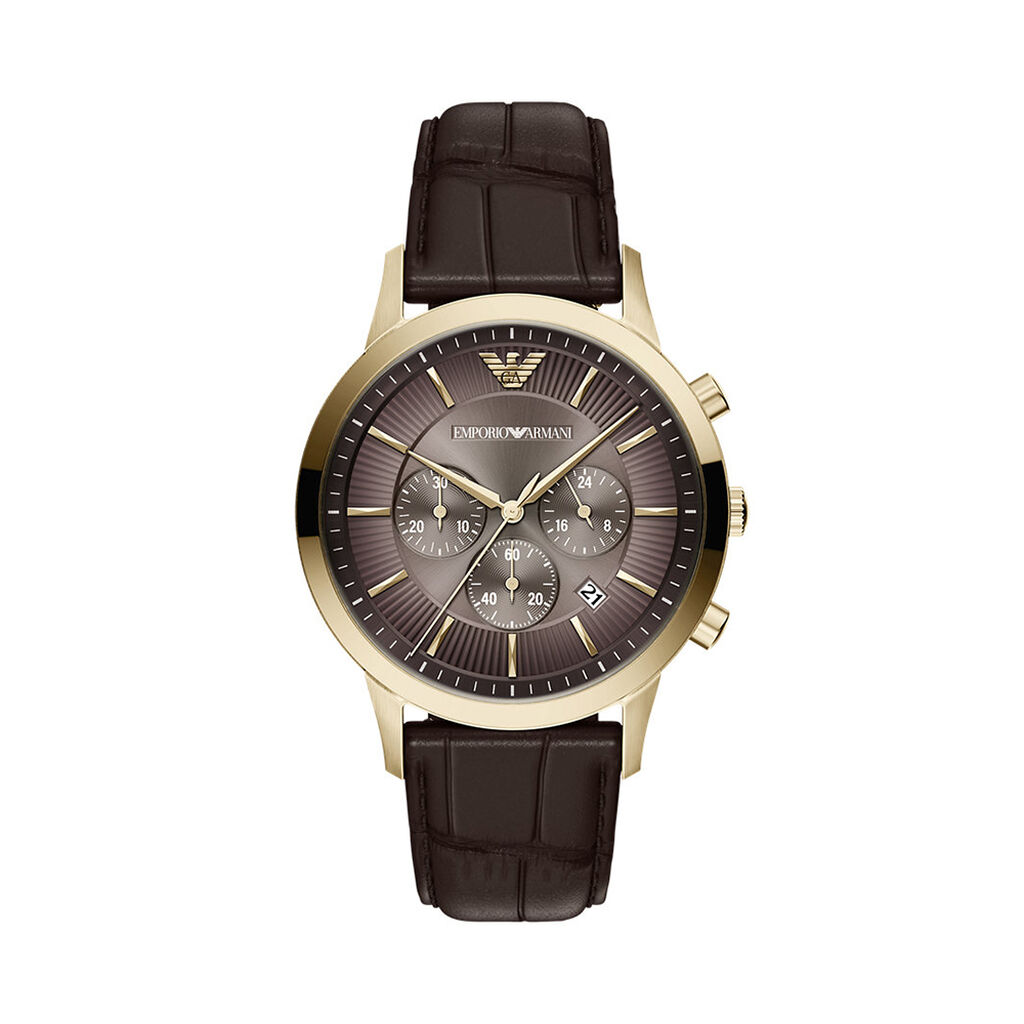 Montre Emporio Armani Marron - Montres Homme | Histoire d&rsquo;Or