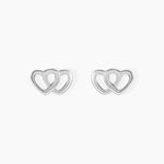 Boucles D'oreilles Puces Lehinaae Argent Blanc - Boucles d'oreilles fantaisie Femme | Histoire d&rsquo;Or