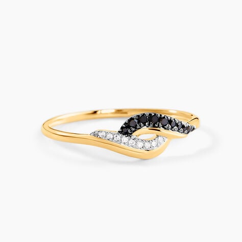 Bague Sculptural Or Jaune Diamant - Bagues avec pierre Femme | Histoire d&rsquo;Or