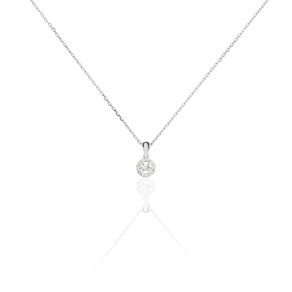 Collier Domitia Or Blanc Diamant