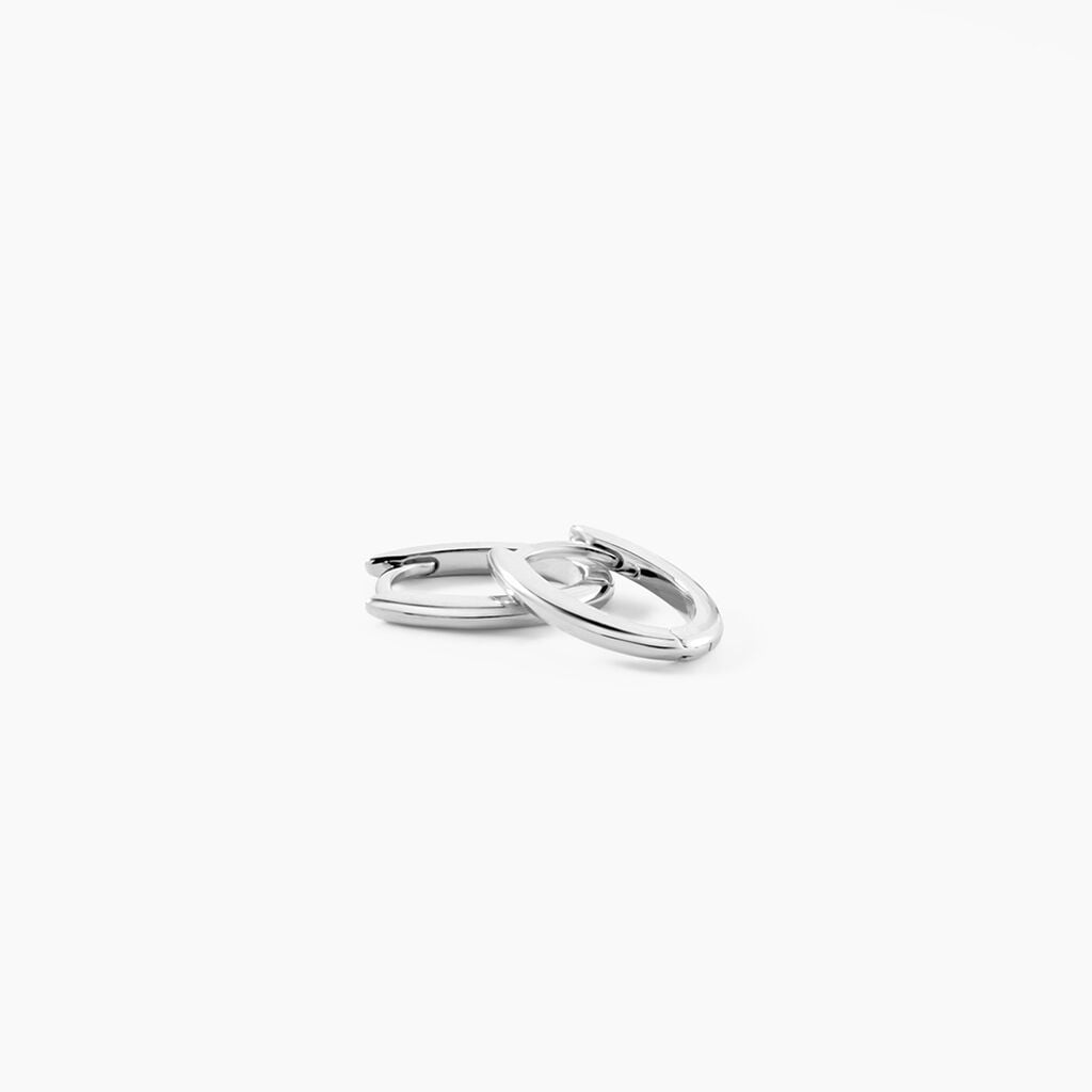 Cr&eacute;oles Mini Argent Blanc - Boucles d'oreilles cr&eacute;oles Femme | Histoire d&rsquo;Or