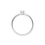 Bague Solitaire Stella Argent Blanc Oxyde De Zirconium - Bagues solitaires Femme | Histoire d&rsquo;Or
