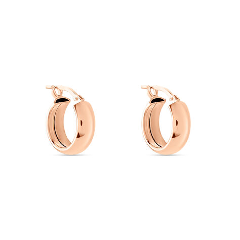 Créoles Lisa Argent Rose - Boucles d'oreilles créoles Femme | Histoire d’Or