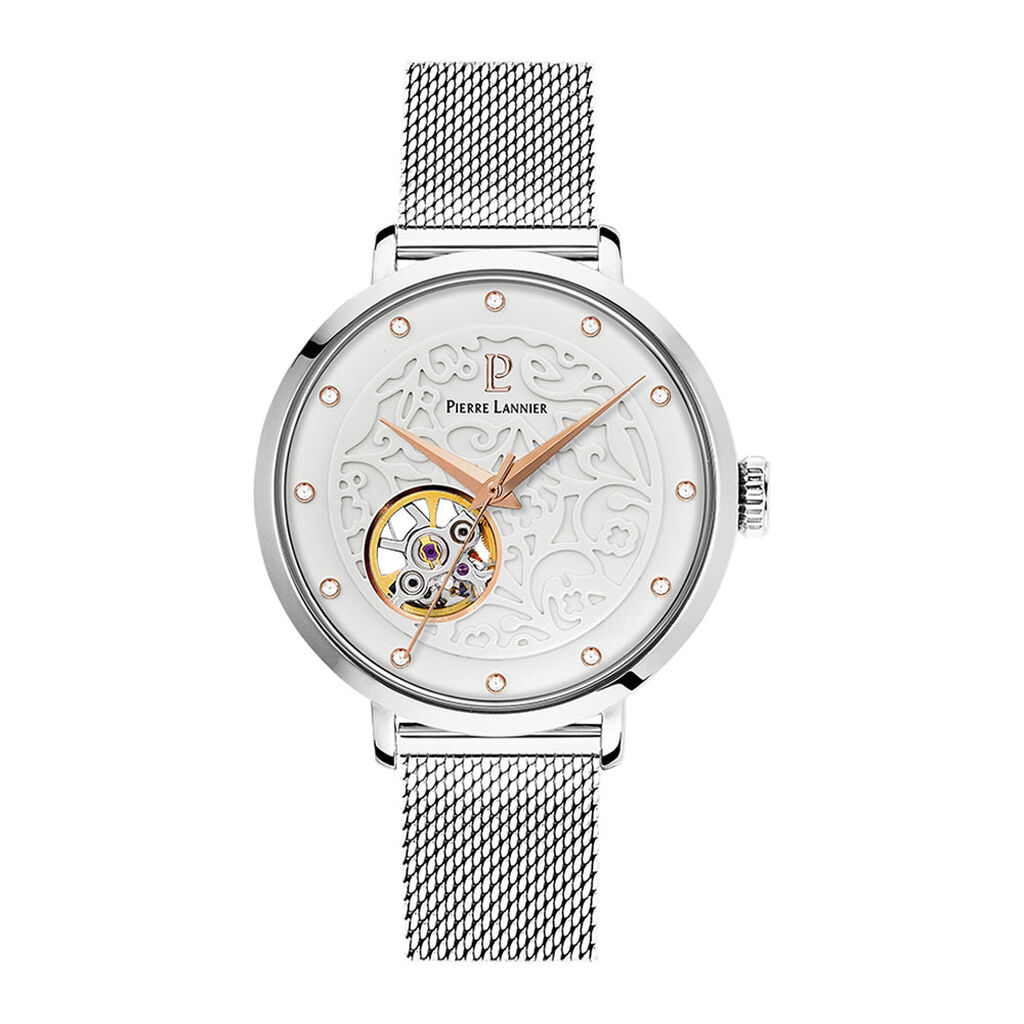 Montre Pierre Lannier Eolia Blanc - Montres Femme | Histoire d’Or