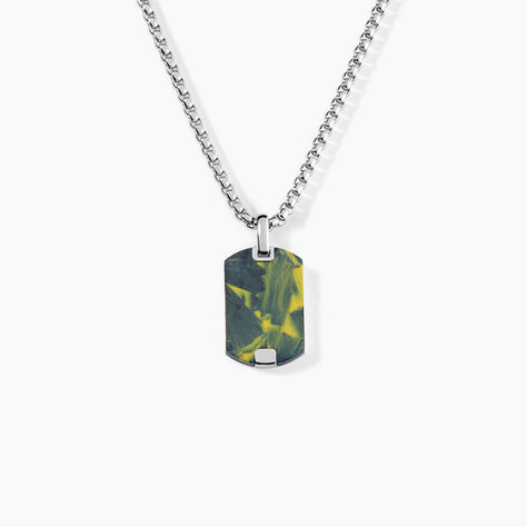 Collier Jourdan Azeneth Acier Argenté - Nouveautés bijoux Homme | Histoire d’Or