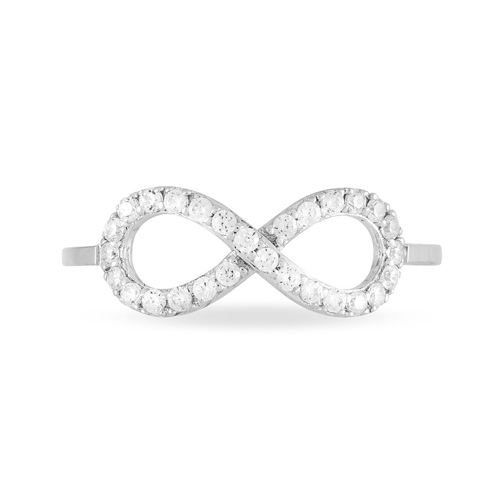 Bague Klothilda Or Blanc Oxyde De Zirconium - Bijoux Femme | Histoire d&rsquo;Or