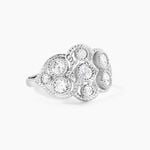 Bague Argent Blanc Boulonnaise Oxydes De Zirconium - Bagues avec pierre Femme | Histoire d&rsquo;Or