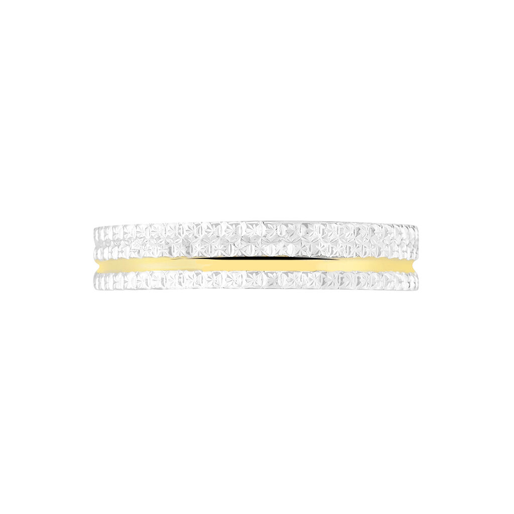Alliance Rozella Ruban Plat Or Bicolore - Alliances Femme | Histoire d’Or