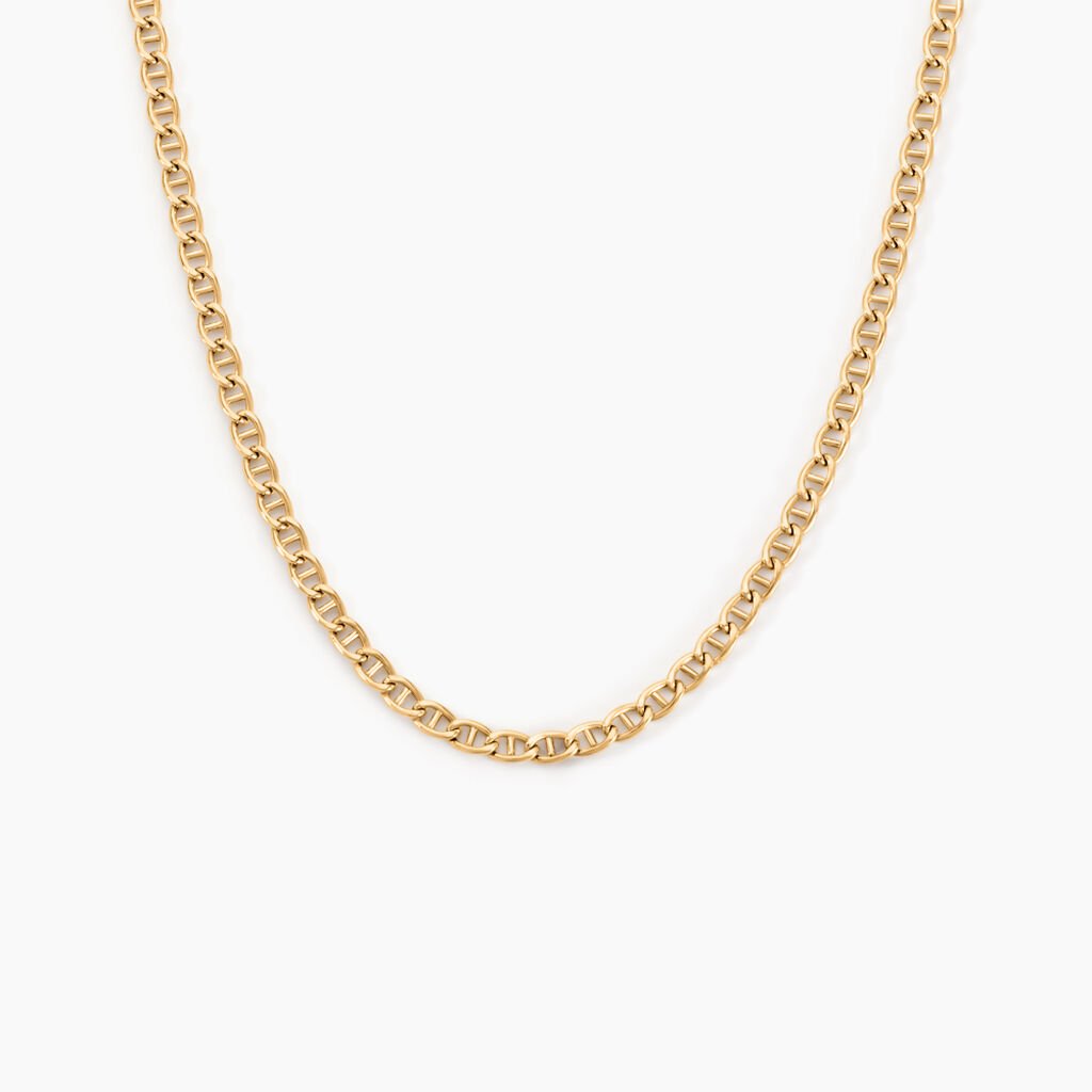 Collier Or Jaune Capucin Maille Marine - Chaines Homme | Histoire d’Or