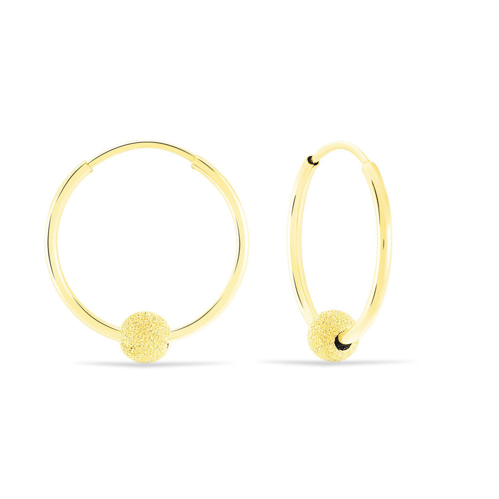 Créoles Ariel Or Jaune - Boucles d'oreilles créoles Femme | Histoire d’Or
