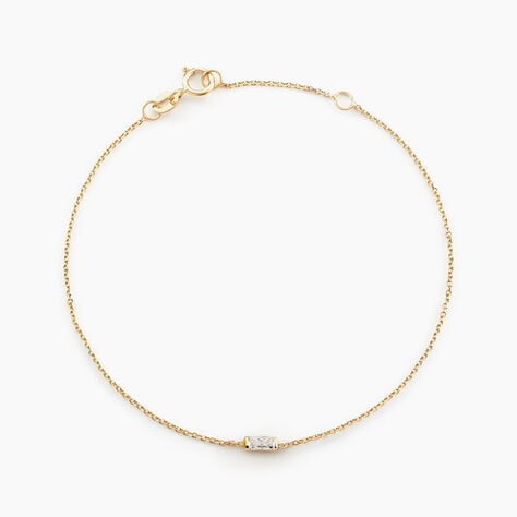 Bracelet Lawry Or Jaune Oxyde De Zirconium - Bracelets Femme | Histoire d’Or