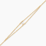 Bracelet Sparkle Argent Dor&eacute; A L'Or 750/1000 Oxyde De Zirconium - Bracelets Femme | Histoire d&rsquo;Or