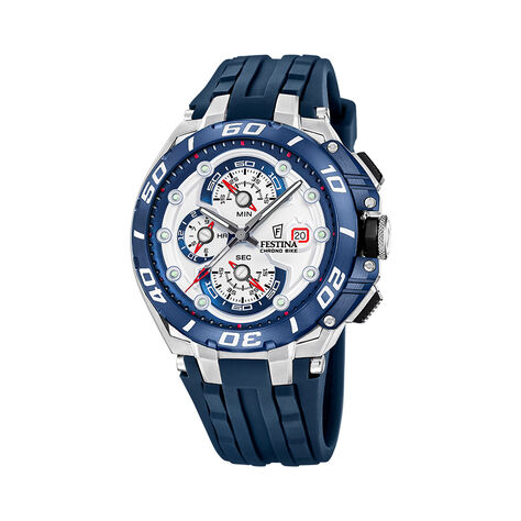 Montre Festina Chrono Bike 6 Blanc - F&ecirc;te des p&egrave;res Homme | Histoire d&rsquo;Or