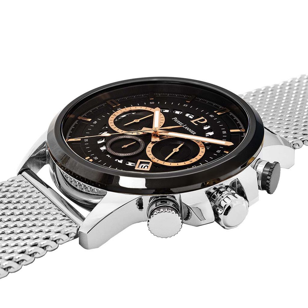 Montre Pierre Lannier Sentinelle Noir - Montres Homme | Histoire d’Or