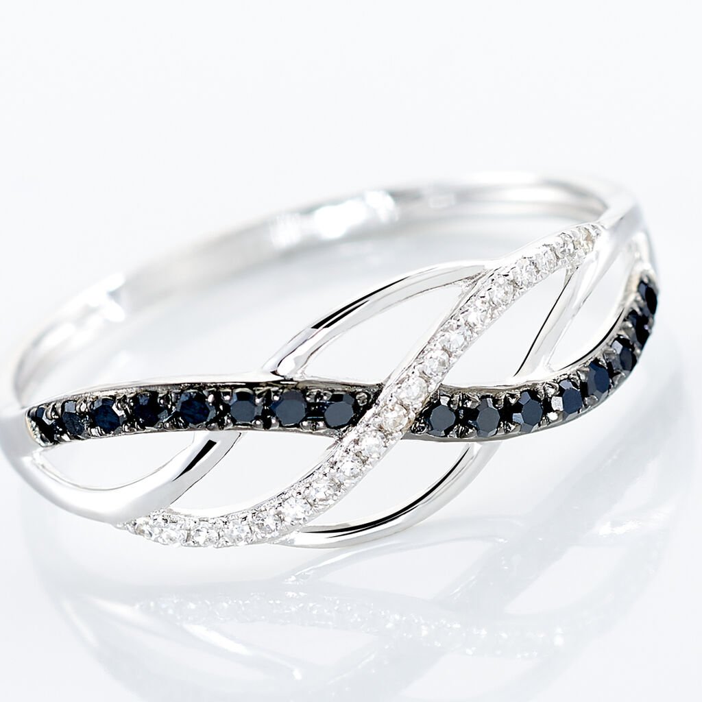 Bague Amara Or Blanc Diamant - Bagues avec pierre Femme | Histoire d’Or