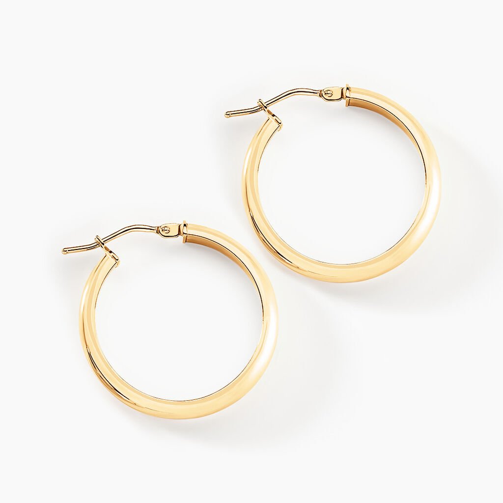 Créoles Vickie Or Jaune - Boucles d'oreilles créoles Femme | Histoire d’Or