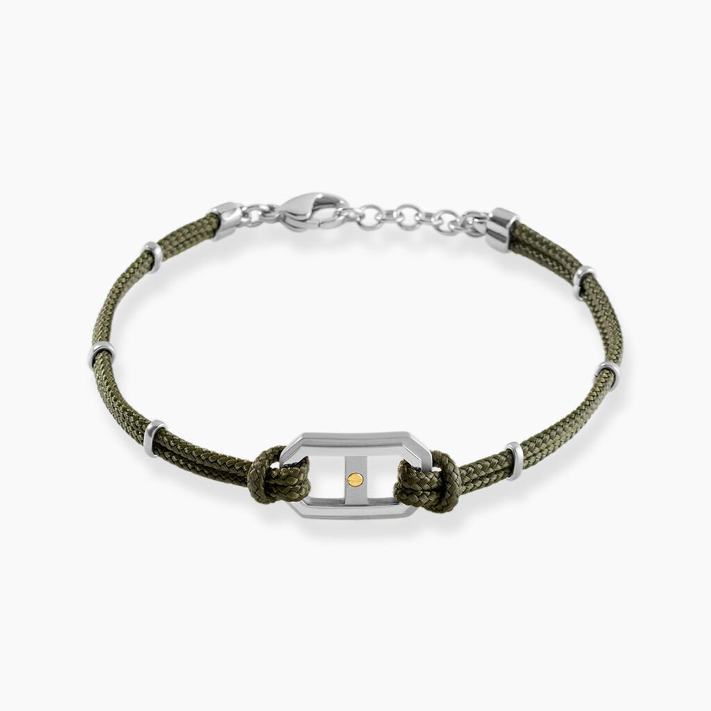 Bracelet Naturel Cordon Kaki -  Homme | Histoire d&rsquo;Or