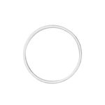 Alliance Marcello Ruban Plat Or Blanc - Alliances Unisex | Histoire d&rsquo;Or