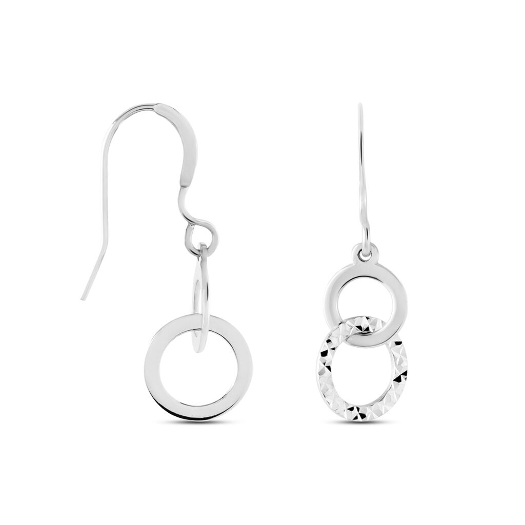 Boucles D'oreilles Pendantes Argent Blanc - Boucles d'oreilles fantaisie Femme | Histoire d’Or