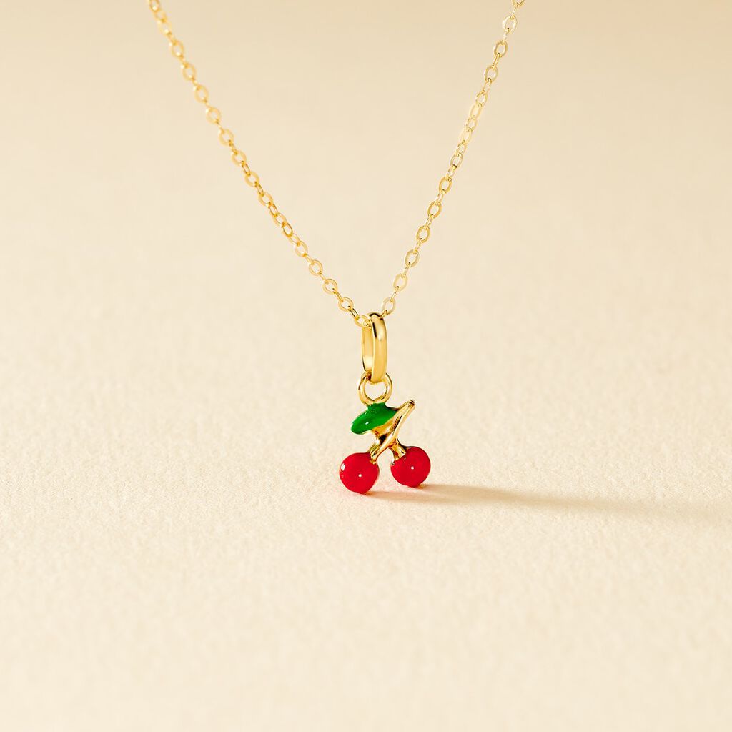 Collier Cherry Cerise Or Jaune - Colliers Enfant | Histoire d’Or