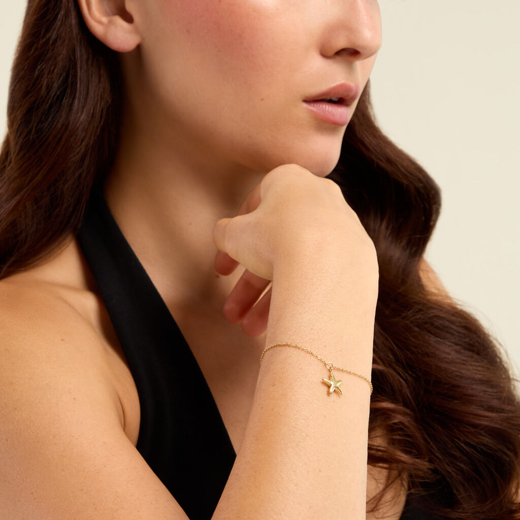 Bracelet Gwenn Acier Jaune - Bracelets fantaisie Femme | Histoire d&rsquo;Or