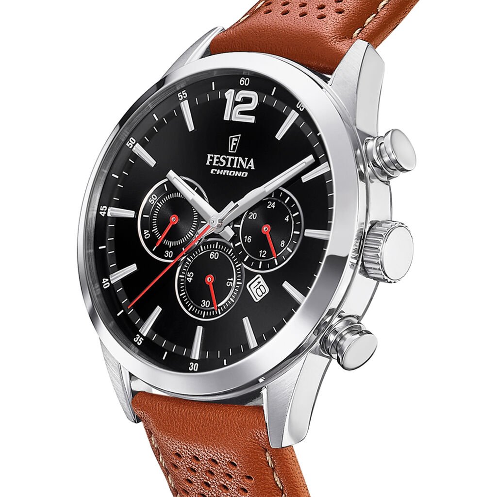 Montre Festina Timeless Chrono 44 Noir - Nouveautés Homme | Histoire d’Or
