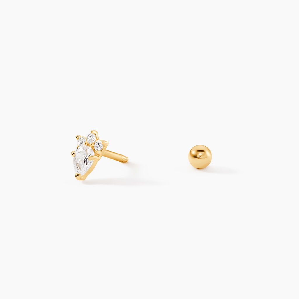 Piercing Soelia Or Jaune Oxyde De Zirconium - Bijoux Femme | Histoire d&rsquo;Or