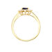 Bague Vladimir Or Jaune Saphir Et Diamant - Bagues solitaires Femme | Histoire d’Or