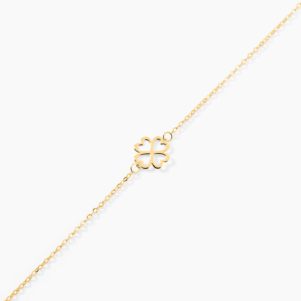 Bracelet Aquilegia Or Jaune - Bijoux sans pierre Femme | Histoire d&rsquo;Or