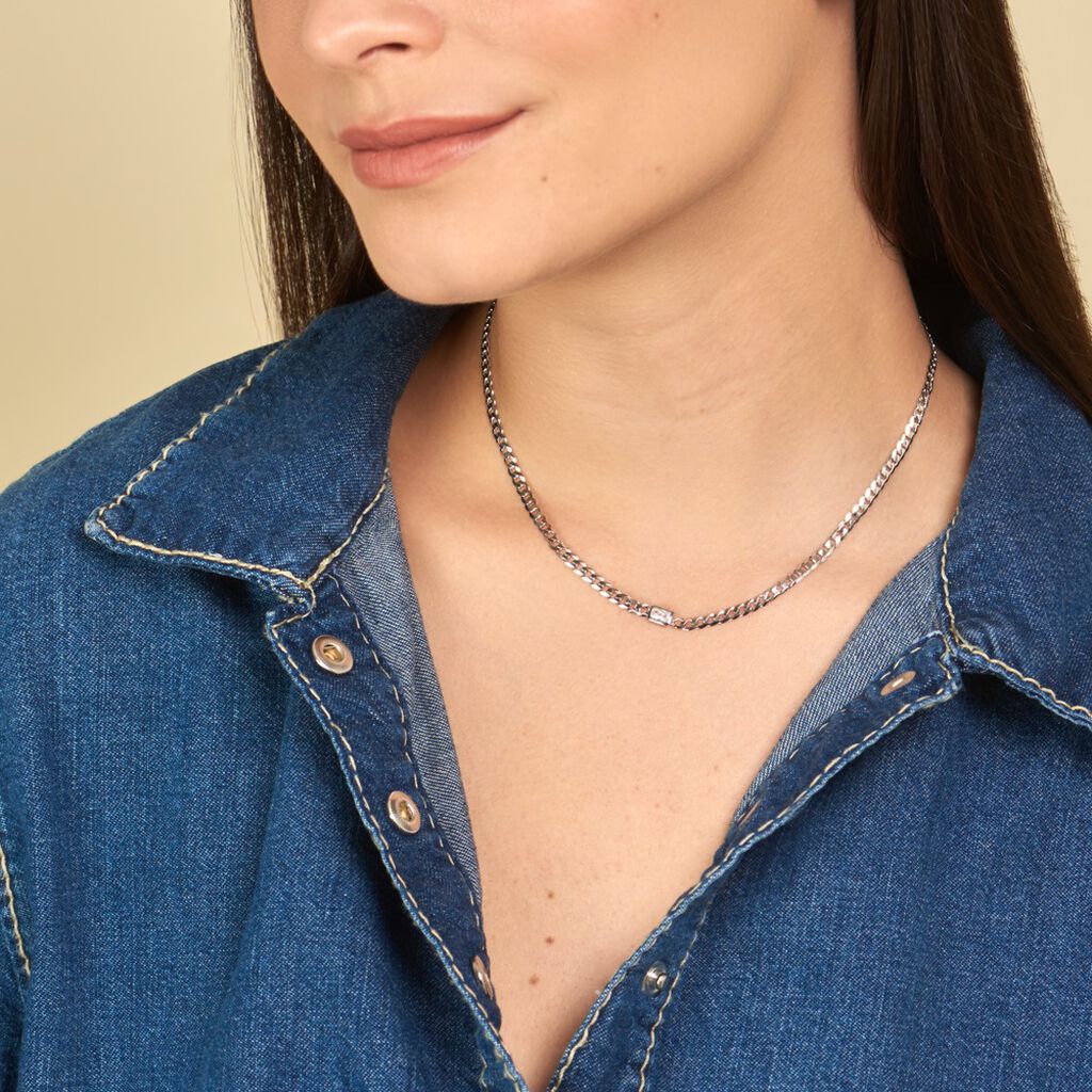 Collier Nexus Argent Blanc Oxyde De Zirconium - Colliers Femme | Histoire d’Or