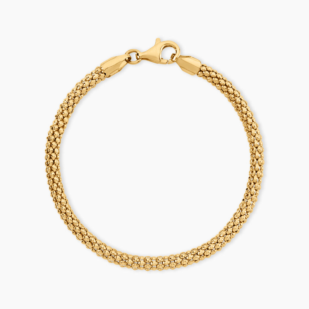 Bracelet Big Love Argent Dor&eacute; A L'Or 750/1000 - F&ecirc;te des m&egrave;res Femme | Histoire d&rsquo;Or