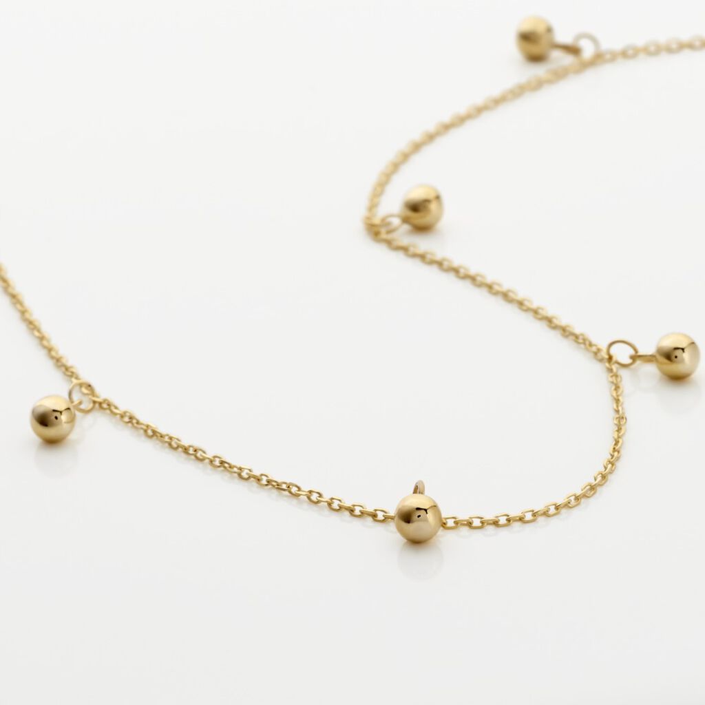 Cha&icirc;ne De Cheville Bethanie Or Jaune - Cha&icirc;nes de cheville Femme | Histoire d&rsquo;Or