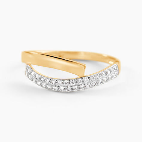 Bague Vero Or Jaune Oxyde De Zirconium - Bagues avec pierre Femme | Histoire d&rsquo;Or