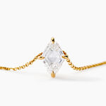 Collier Collection Icone Or Jaune Diamant Synth&eacute;tique - Colliers Femme | Histoire d&rsquo;Or