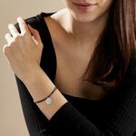 Bracelet Paula Argent Blanc - Bracelets cordon Femme | Histoire d&rsquo;Or