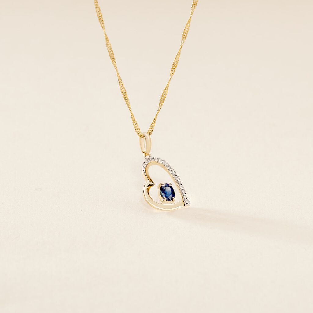 Pendentif Arduinna Or Jaune Saphir - Pendentifs Femme | Histoire d’Or
