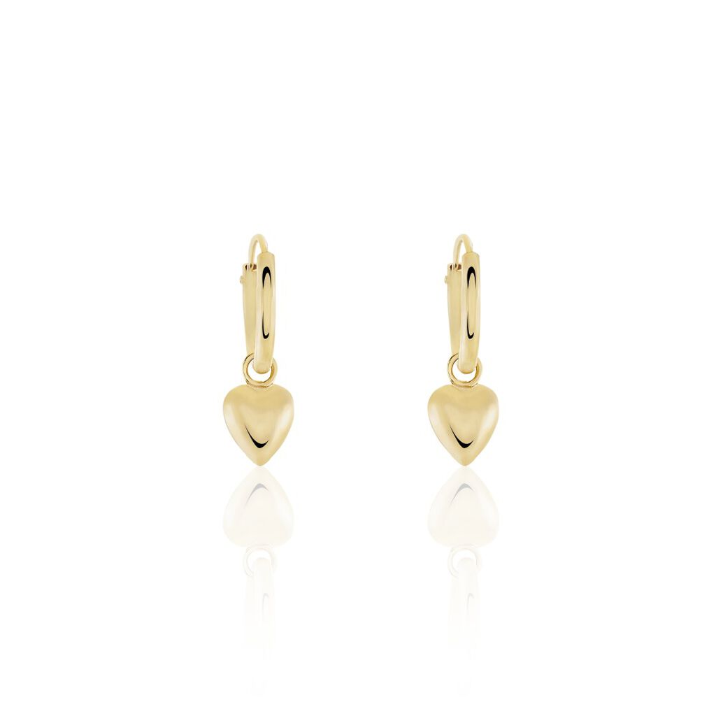 Créoles Varghese Plaque Or Jaune - Boucles d'oreilles créoles Femme | Histoire d’Or