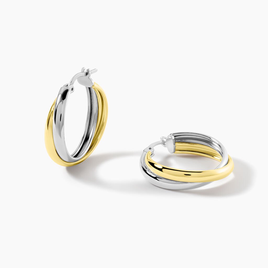 Cr&eacute;oles Mix and Match Argent - Boucles d'oreilles cr&eacute;oles Femme | Histoire d&rsquo;Or